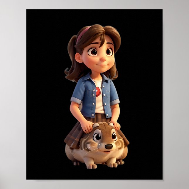 Nur ein Mädchen, das Groundhogs Liebe Poster (Vorne)