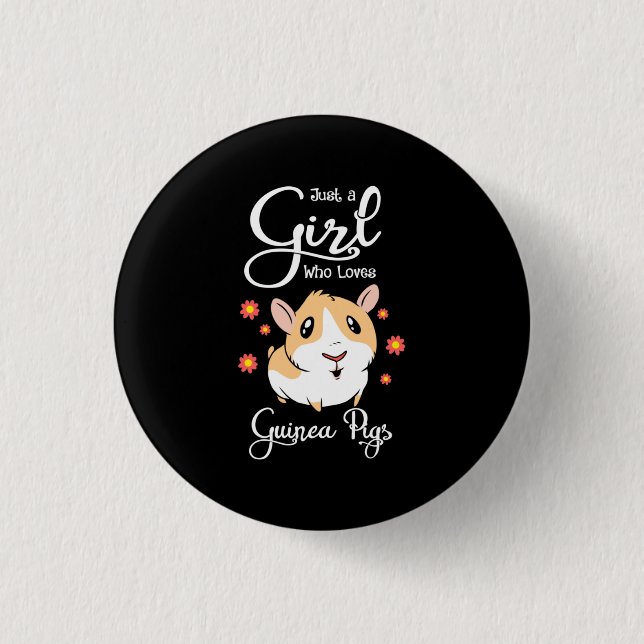 Nur ein Mädchen, das Guinea Liebe Button (Vorderseite)