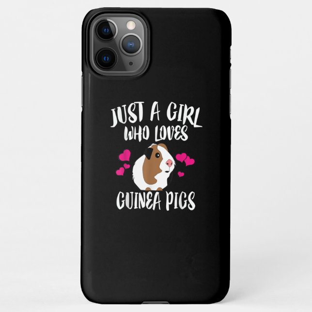 Nur ein Mädchen, das Guinea Liebe  Schweine Guinea iPhone Hülle (Rückseite)