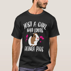 Nur ein Mädchen, das Guinea Liebe Schweine Hoodie T-Shirt