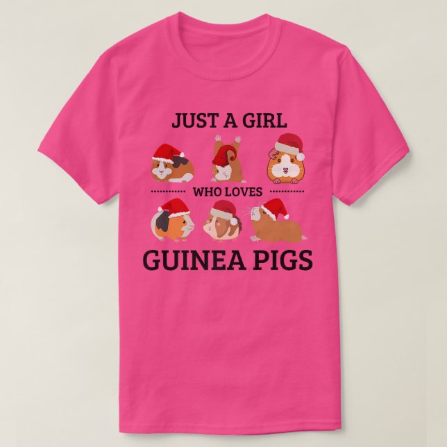 Nur ein Mädchen, das Guinea Liebe, schweine Niedli T-Shirt (Design vorne)