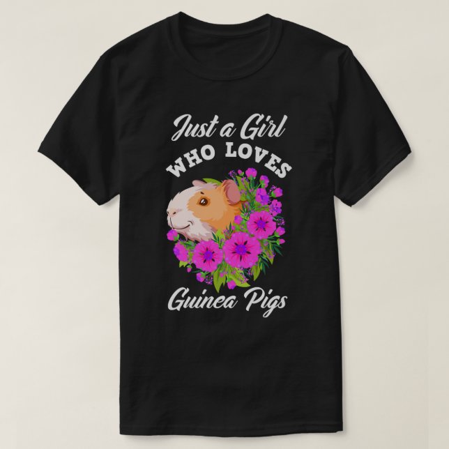 Nur ein Mädchen, das Guinea Liebe, schweine Niedli T-Shirt (Design vorne)