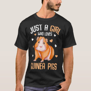 Nur ein Mädchen, das Guinea Lieben Schweine Jungen T-Shirt