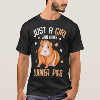 Nur ein Mädchen, das Guinea Lieben Schweine Jungen T-Shirt