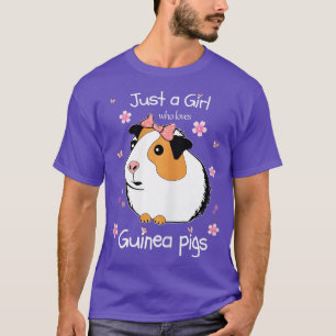 Nur ein Mädchen, das Guinea Lieben Schweine - Lieb T-Shirt