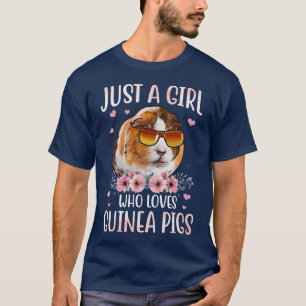 Nur ein Mädchen, das Guinea Lieben Schweine Shirt 