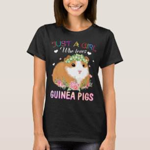 Nur ein Mädchen, das Guinea  Schweine Shirt