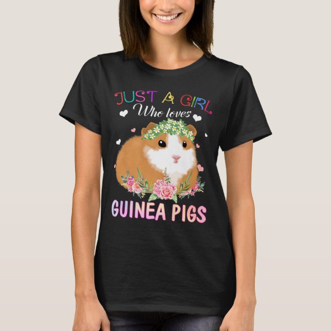 Nur ein Mädchen, das Guinea  Schweine Shirt (Vorderseite)