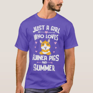 Nur ein Mädchen, das Guinea schweine und den Somme T-Shirt