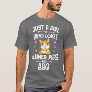 Nur ein Mädchen, das Guinea und GRILLEN Liebe T-Shirt