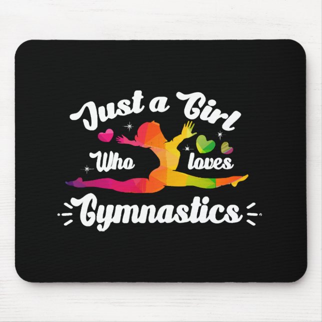 Nur ein Mädchen, das Gymnastik Liebe Mousepad (Vorne)