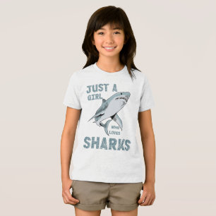 Nur ein Mädchen, das Hai-Hai Lover Liebe Tri-Blend Shirt