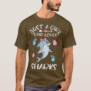 Nur ein Mädchen, das Haie Liebe I Shark Fish I Sha T-Shirt
