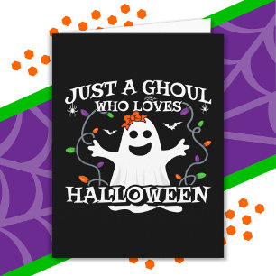 Nur ein Mädchen, das Halloween Funny Halloween Lie Karte