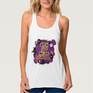 Nur ein Mädchen, das Halloween Lieben Tank Top