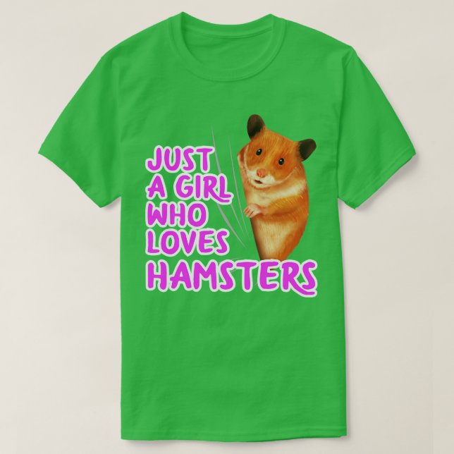 Nur ein Mädchen, das Hamster Liebe T-Shirt (Design vorne)