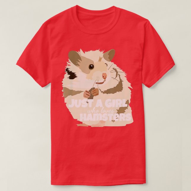 Nur ein Mädchen, das Hamster Lieben Hamster Bauer  T-Shirt (Design vorne)