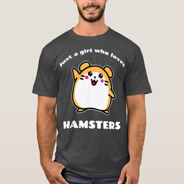 Nur ein Mädchen, das Hamsters Lieben - Niedliche K T-Shirt (Vorderseite)