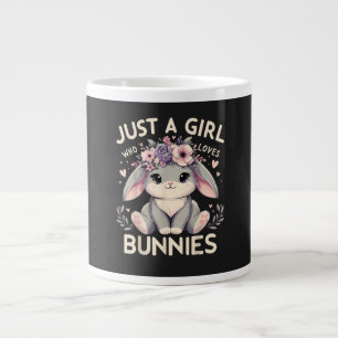 Nur ein Mädchen das Hasen liebt Jumbo-Tasse