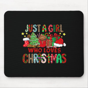 Nur ein Mädchen, das heiße Kakao-Spaß Lieben Weihn Mousepad
