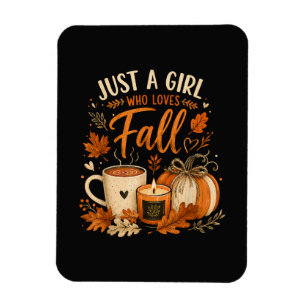 Nur ein Mädchen, das Herbst liebt Magnet