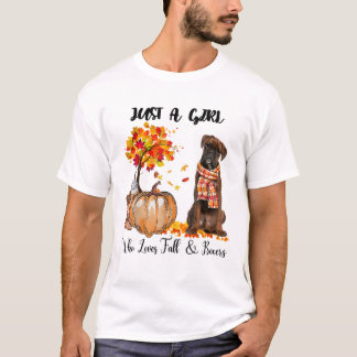 Nur ein Mädchen, das Herbst liebt T-Shirt