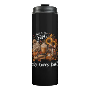 Nur ein Mädchen, das Herbst liebt Thermosbecher