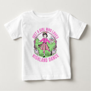 Nur ein Mädchen, das Highland-Tanzgeschenk Liebe Baby T-shirt