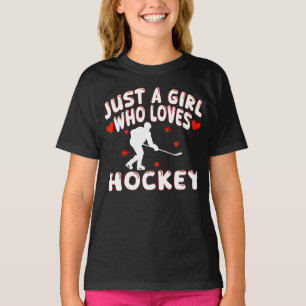 Nur Ein Mädchen Das Hockey Liebt T-Shirt
