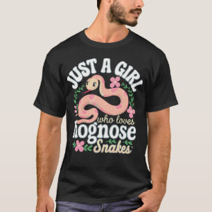 Nur ein Mädchen das Hognose-Schlangen liebt T-Shirt