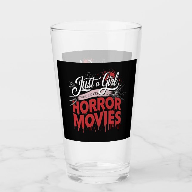 Nur ein Mädchen, das Horror-Filme Lieben Frauen Te Glas (Vorderseite)