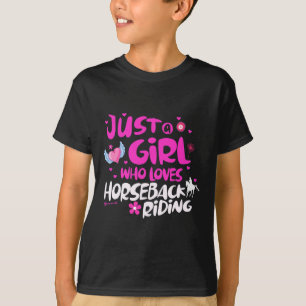 Nur ein Mädchen, das Horsekk-Reiten Liebe 1 T-Shirt