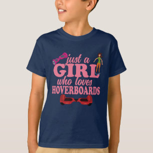 Nur ein Mädchen, das Hoverboards Liebe T-Shirt