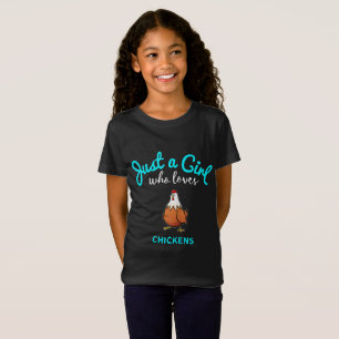 Nur ein Mädchen, das Hühnchen Liebe Hühnchen-Love T-Shirt