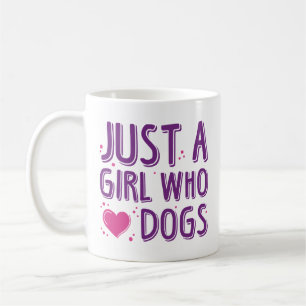 Nur ein Mädchen, das Hunde Liebe Kaffeetasse