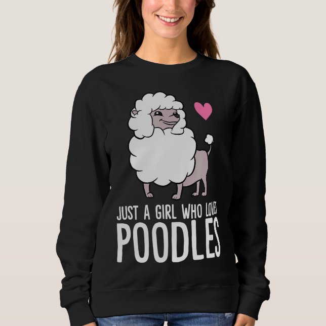 Nur ein Mädchen, das Hunde Liebe Sweatshirt (Vorderseite)