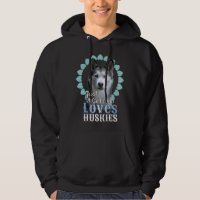 Nur ein Mädchen, das Huskies Liebe, Niedlich Husky