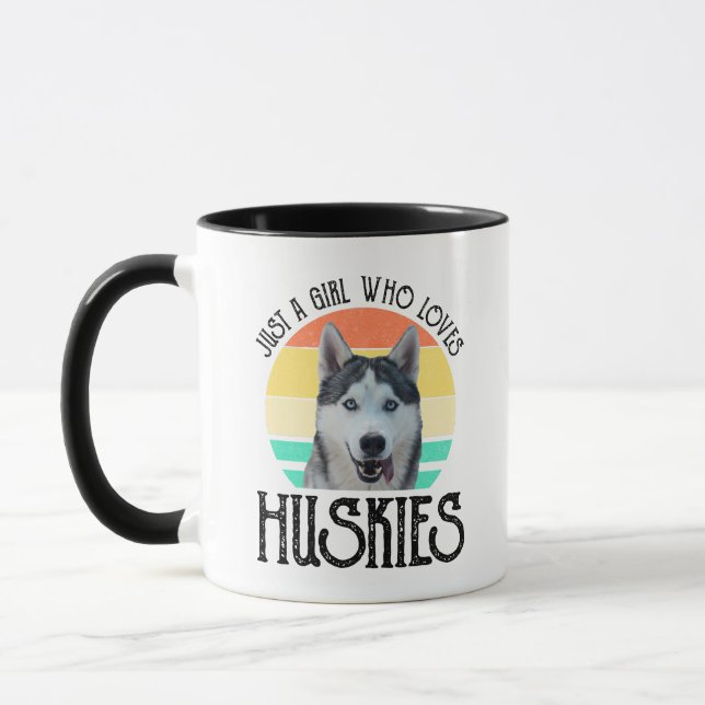 Nur ein Mädchen, das Huskies Liebe Tasse (Links)