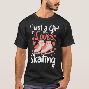 Nur ein Mädchen, das Ice-Skaten-Liebe in Ice-Abbil T-Shirt