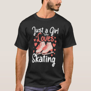 Nur ein Mädchen, das Ice-Skaten-Liebe in Ice-Abbil T-Shirt