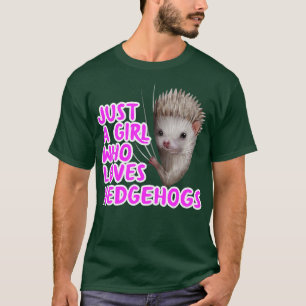 Nur ein Mädchen, das Igel Liebe 2 T-Shirt