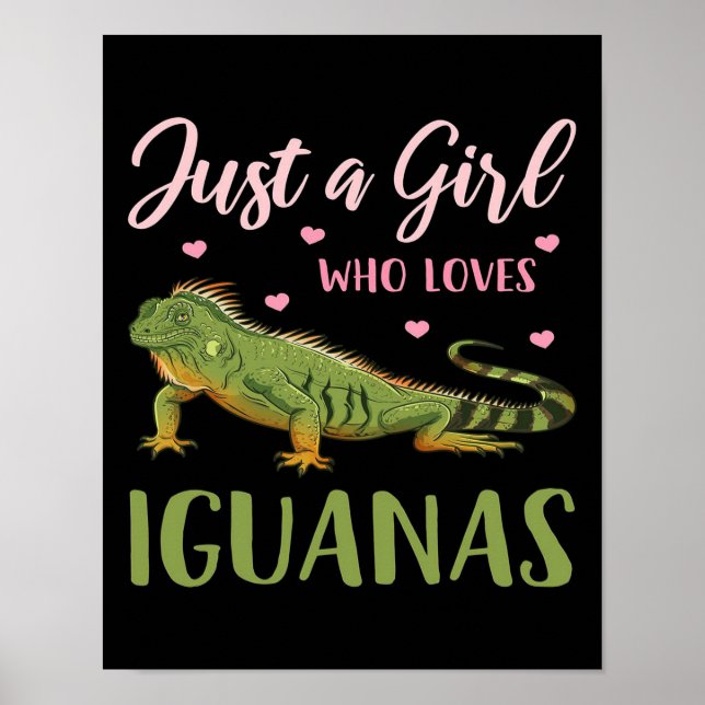 Nur ein Mädchen, das Iguanas Liebe Poster (Vorne)