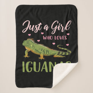 Nur ein Mädchen, das Iguanas Liebe Sherpadecke