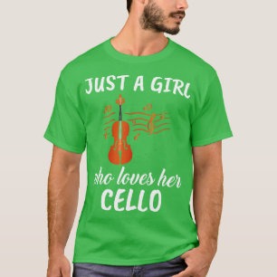 Nur ein Mädchen, das ihr Cello 1 Liebe T-Shirt