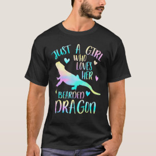 Nur ein Mädchen, das ihre bärtigen Drachen Lieben T-Shirt