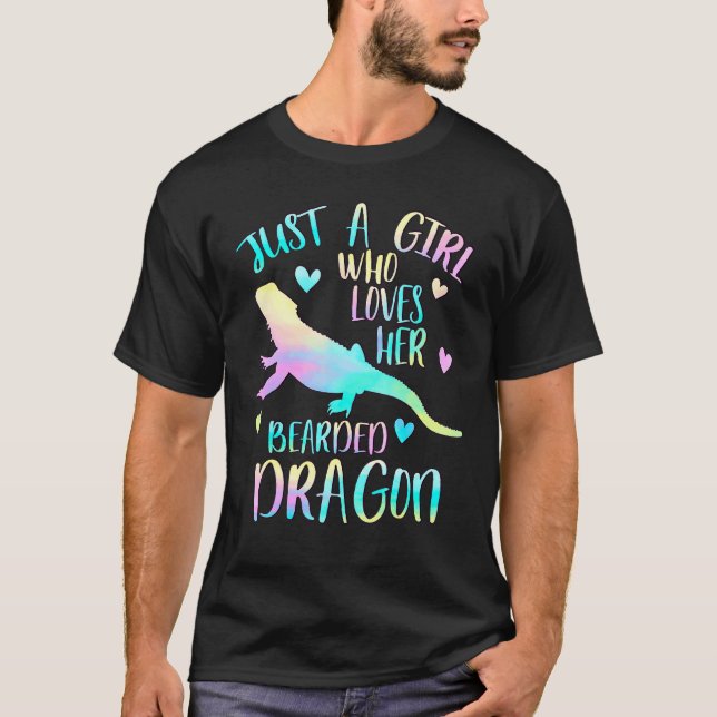 Nur ein Mädchen, das ihre bärtigen Drachen Lieben  T-Shirt (Vorderseite)