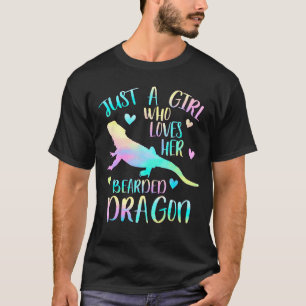 Nur ein Mädchen, das ihre bärtigen Drachendrachen  T-Shirt
