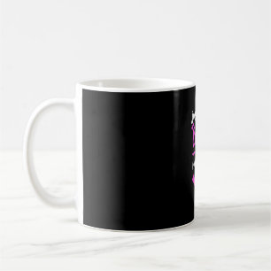 Nur ein Mädchen, das ihre polydaktylkat Liebe Kaffeetasse