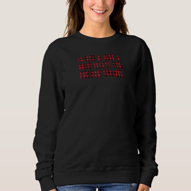 Nur ein Mädchen, das ihren Cocker Spanierin Liebe  Sweatshirt (Vorderseite)