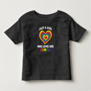 Nur ein Mädchen, das ihren Onkel Liebe Kleinkind T-shirt